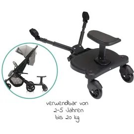 fillikid Buggy Board Basic mit Sitz Schwarz