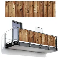 MuchoWow Balkon-Sichtschutz, Buche, Kunststoff, Rechteckig, 300x90 cm, Sonnen- & Sichtschutz, Sichtschutz Garten, Balkon Sichtschutze