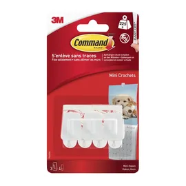 3M Garderobenhaken Mini 29 x 22 x 11 mm Weiß