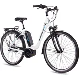 CHRISSON 28 Zoll E-Citybike Damenrad CHRISSON E-CASSIOPEA 7 Gang Shimano Nexus weiß matt BOSCH Active Line Powerpack 400 - Weiß