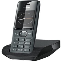 Gigaset Comfort 520 - Schnurlostelefon - Elegantes Design - Brillante Klangqualität auch bei freihändigen Reden - Bequemer Anrufschutz - Telefonbuch mit 200 Kontakten, Titanschwarz