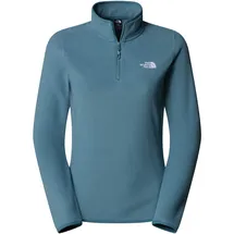 The North Face W 100 Glacier 1/4 Zip EU Damen Stormy Blue Größe L