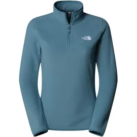 The North Face W 100 Glacier 1/4 Zip EU Damen Stormy Blue Größe L