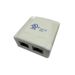 EQUIP 235212 2-Port Premium Cat.6 Aufputzgehäuse