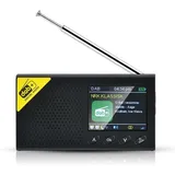 Tragbares Dab-radio – Bluetooth-stereo-dab – Dab+-digitalradio – Ukw Mit Wiederaufladbarem 1200-mah-akku – Lcd-display – Doppelalarm Und 3,5-mm-kopfhöreranschluss