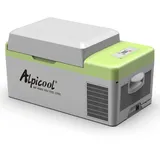 Alpicool Y20T 20L Kühlbox 12v Mini Kühlschrank Elektrische Kompressor Auto kühlschrank Camping Gefrierbox Klein Tragbare für Auto, LKW, Boot, RV