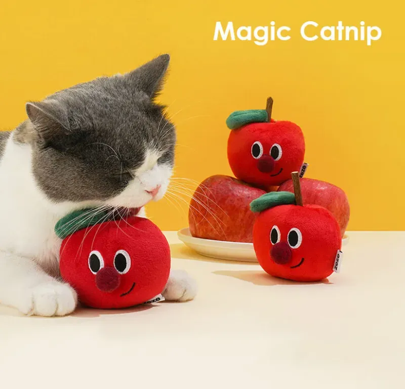 zeze Katzenspielzeug mit Katzenminze, Apfel
