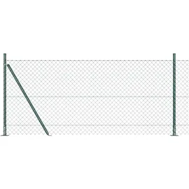 vidaXL Zaunpfosten 1100 x 25 m Grün/Stahl