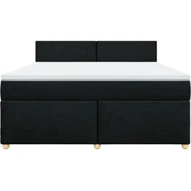 vidaXL Boxspringbett 180 x 200 cm Schwarz