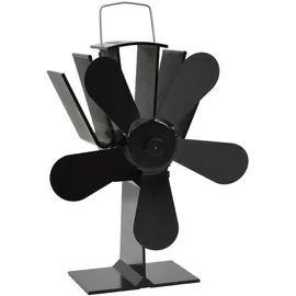 vidaXL Kaminventilator mit 5 Blättern 11 x 21,5 cm schwarz