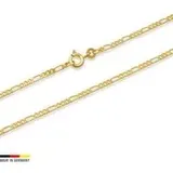333er Goldkette: Figarokette Gold 45cm