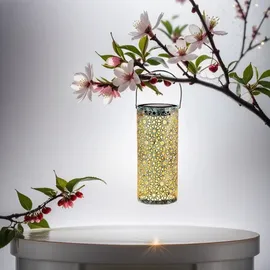 Marrakesch Orient & Mediterran Interior 2er Set Orientalische Solarlaterne Solar Laterne Windlich Noum Grün