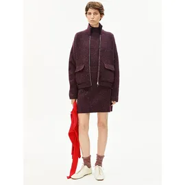 ARMEDANGELS DOROTHEAA Tweed JACKE | Bio-Baumwoll-Mix - rot M