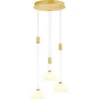 HELL höllisch gutes Licht LED Pendelleuchte ELEGANCE, LED fest integriert, Warmweiß, dimmbar über Wanddimmer, Höhenverstellbar goldfarben