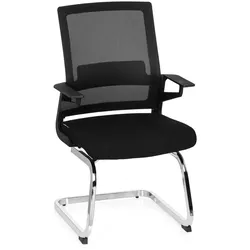 hjh OFFICE Freischwinger INVENTOR V Stoff mit Armlehnen