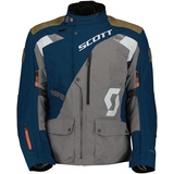 Scott Dualraid Dryo, Textiljacke wasserdicht - Dunkelblau/Grau/Braun - XXL
