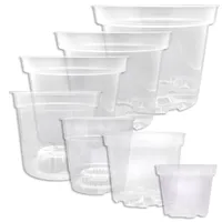 VidaXL Orchideentopf Ø 15 x 12,5 cm Transparent