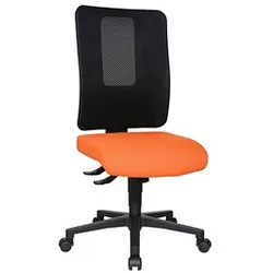 Topstar Bürostuhl Open X (N), OX1000 G040 Stoff orange, Gestell schwarz