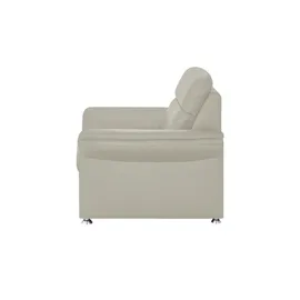 meinSofa Fernsehsessel Manon Leder 98 x 94 x 92 cm Grau