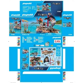 Playmobil Pirates - Schatzbergung auf Piratenfloss (71794)