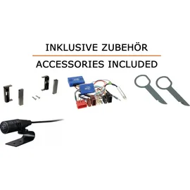 JUST SOUND best choice for caraudio Autoradio Einbaupaket JVC KD-DB922BT für Audi TT 8N Chorus Bluetooth Telefonieren Audiostreaming