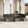 vidaXL Garten-Sofa-Set 9-tlg. Grau