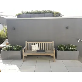 eleganteinrichten Pflanzkübel 120 x 50 x 55 cm grau