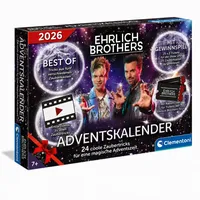 Clementoni Ehrlich Brothers Adventskalender 2026 - Weihnachtskalender der Magie mit 24 Zaubertricks für Kinder ab 7 Jahren 59508