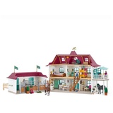 Schleich® Spielwelt 42551 Horse Club Lakeside Pferdehof, Spielset Wohnhaus Spielfigur Pferd Zubehör bunt