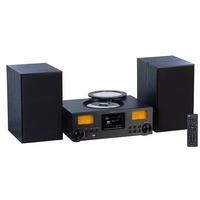Micro-Stereoanlage: Webradio, DAB+, CD, Bluetooth, App, 300 W, schwarz