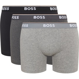 Boss Trunks mit Logo-Bund, im 3er-Pack, Modell 'Power', Dunkelgrau, XXL
