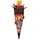 ROTH Schultüten-Bastelset Feuerdrache, 68cm, 6-eckig Rot(h)-Spitze Kreppverschluss,