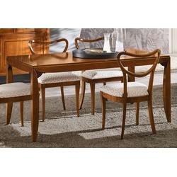 Casa Padrino Luxus Biedermeier Esstisch Braun - Ausziehbarer Massivholz Esszimmertisch - Biedermeier Esszimmer Möbel - Luxus Qualität - Made in Italy
