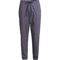 MEY Pyjamahose »TIE Minimal Komfortbund mit Kordelzug, blau