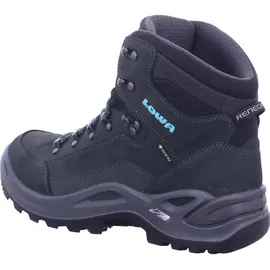 Lowa Renegade GTX Mid Damen Wide asphalt/türkis 37