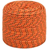 vidaXL Bootsseil Orange 8 mm 100 m Polypropylen