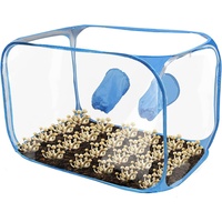 35,8 x 23,2 x 22,8 Zoll Pilzzucht-Stillluftbox Pop-up-Pilzzuchtzelt-Kit Tragbarer Pilzzuchtbehälter für Gartenbaubedarf Blau