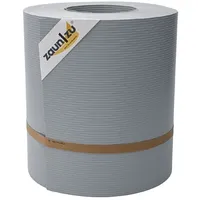 zaunzu® Sichtschutzstreifen Rille Maxi 26 m x 24 cm grau