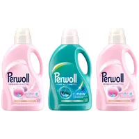 PERWOLL Flüssig Set 3x 27 WL (81WL) 2x Für Wolle & Feines & 1x Sport 3x 1,35l