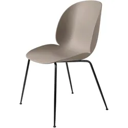 GUBI - Beetle Dining Chair, Conic Base schwarz / new beige