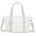 Female Art Mini Small Handbag (with Removable shoulderstrap), Pure Alabaster