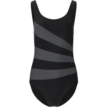 NOU Badeanzug Winny V2 Grau/Schwarz 38
