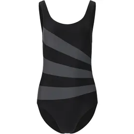 NOU Badeanzug Winny V2 Grau/Schwarz 38