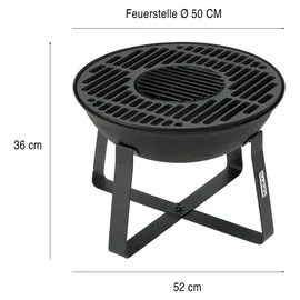 TRIZERATOP Feuerschale Ø 50 cm Mehrfarbig