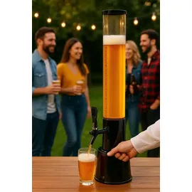 Cepewa Biersäule mit Zapfhahn - transparent|schwarz