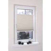 LIEDECO Klemmfix Thermo Plissee 80x130 cm beige