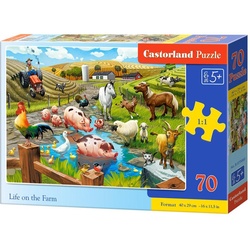 Castorland Life on the Farm, Puzzle 70 Teile