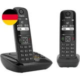 Gigaset AS690A Duo - 2 Schnurlose Dect-Telefone Mit Anrufbeantworter - Kontrastr