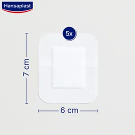 BEIERSDORF Hansaplast Sensitive Wundverband steril 6 x 7 cm 5 St.
