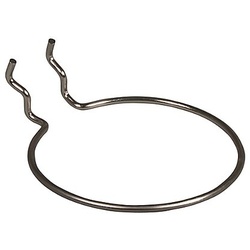 Metall-Halterung rund, silber, 10 cm Ø